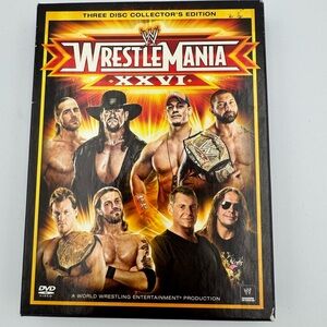 WWE - WrestleMania XXVI 26 (DVD, 2010, ‎ 3-Disc Set) EUC